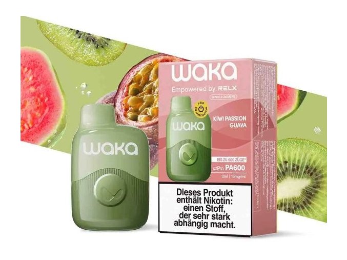 jednorazova e cigareta waka sopro kiwi passion guava 18mg