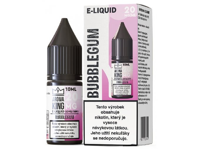 e liquid aroma king salt bubblegum 20mg 10ml