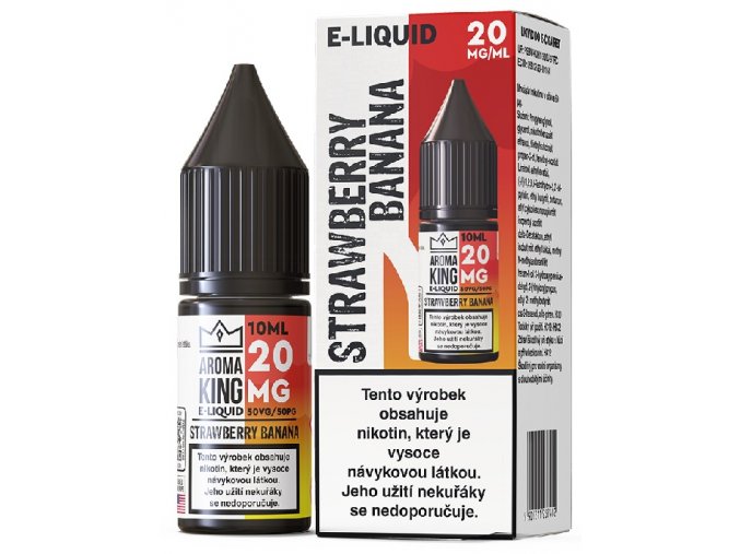 e liquid aroma king salt strawberry banana 20mg 10ml