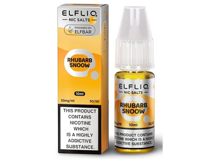 e liquid rhubarb snoow elfliq nic salt 10mg 20mg