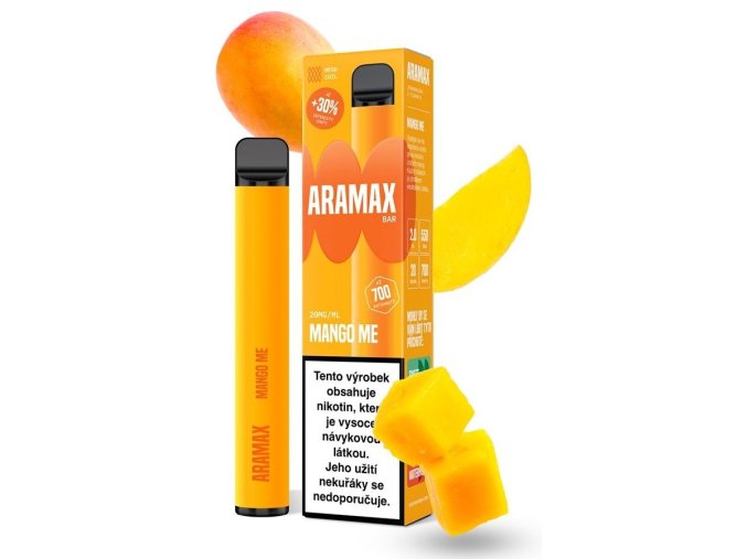 jednorazova elektronicka cigareta aramax mango me 20mg