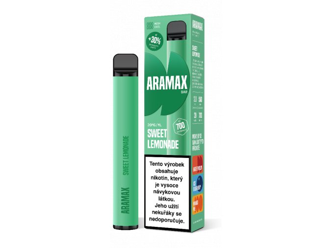 jednorazova e cigareta aramax a700 sweet lemonade 20mg