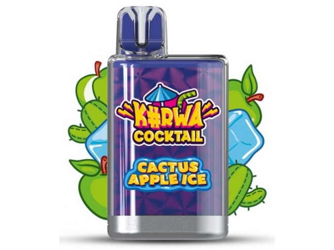 jednorazova e cigareta kurwa cocktail cactus apple ice 20mg