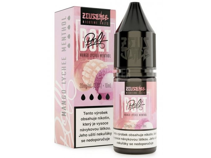 e liquid zeus juice bolt mango lychee menthol 20ml