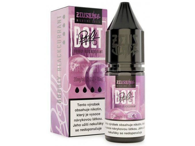 e liquid zeus juice bolt bubbly blackcurrant 20ml