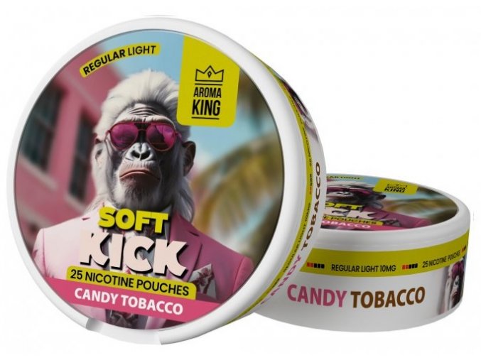 nikotinovy sacek aroma king soft kick candy tobacco 10mg