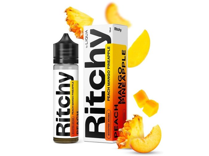 prichut ritchy peach mango pineapple 12ml shake and vape
