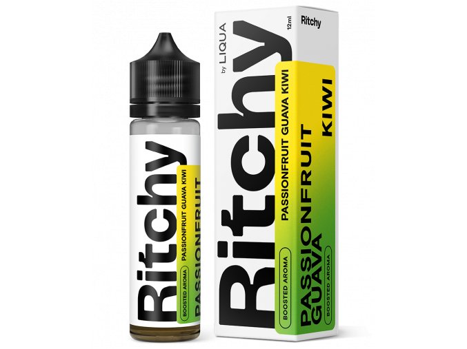 prichut liqua ritchy passionfruit guava kiwi shake and vape 12ml