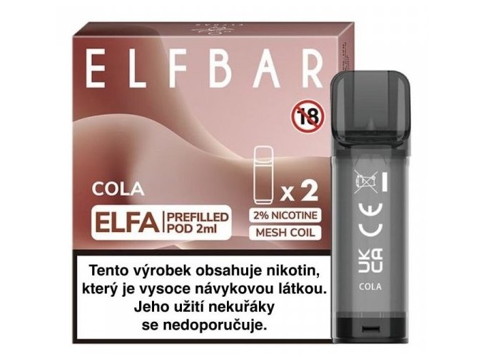 elf bar elfa cartridge 2ks cola 20mg