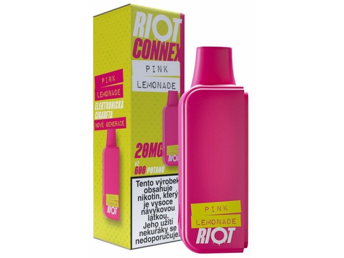 riot connex prednaplnena kapsle pink lemonade 20mg