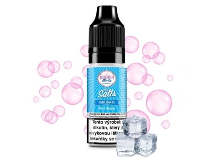 e liquid dinner lady salt bubblegum ice 20mg