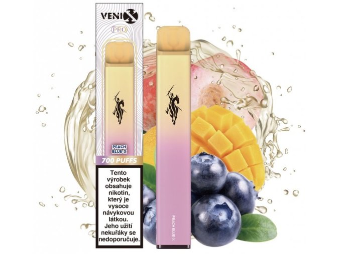 jednorazova e cigareta venix pro peach blue x 18mg