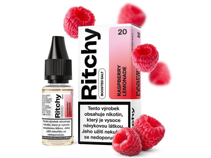 e liquid ritchy salt raspberry lemonade malinova limonada 10ml 10mg 20mg