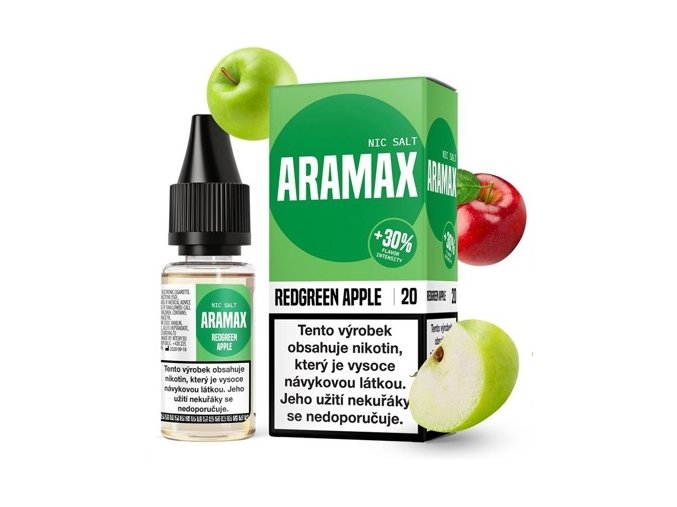 e liquid aramax salt redgreen apple jablko 10ml 10mg 20mg