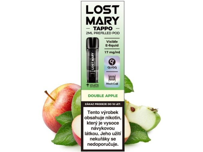 lost mary tappo pods cartridge 1pack double apple 17mg