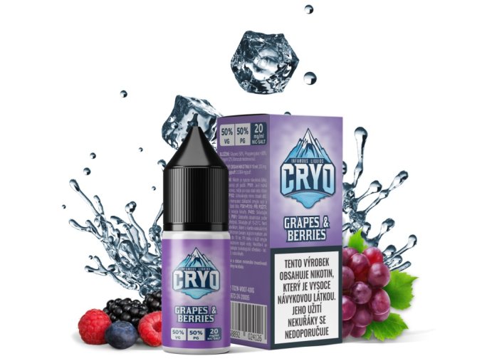 e liquidy infamous cryo salt grapes berries 20mg 10ml