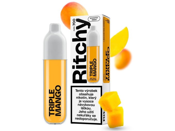 jednorazova e cigareta ritchy triple mango 20mg