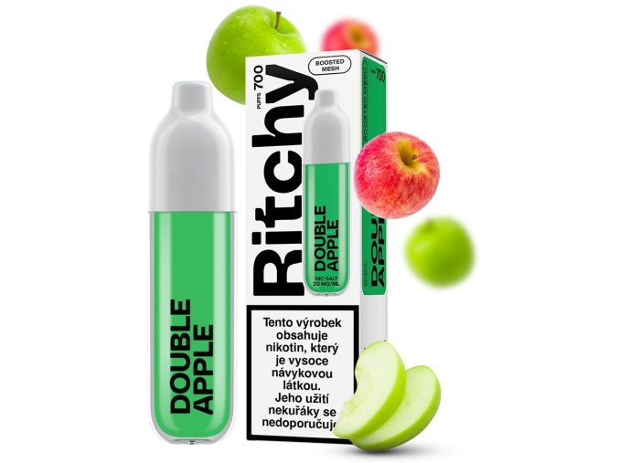 jednorazova e cigareta ritchy double apple 20mg