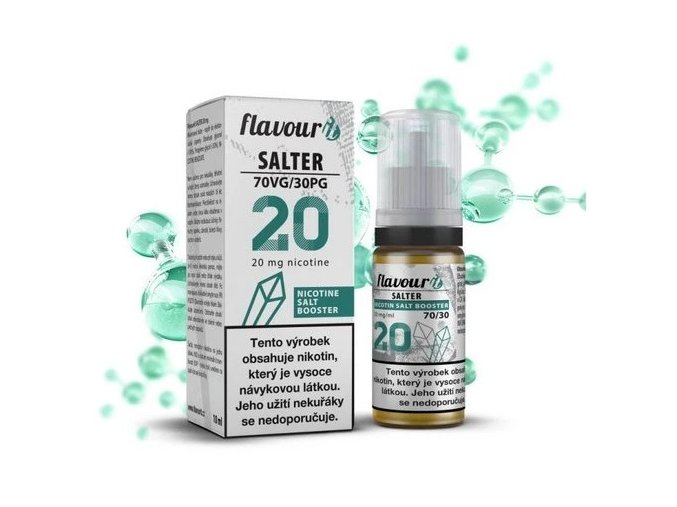 flavourit salter pg 30 vg70 nikotinovy booster 20mg 10ml