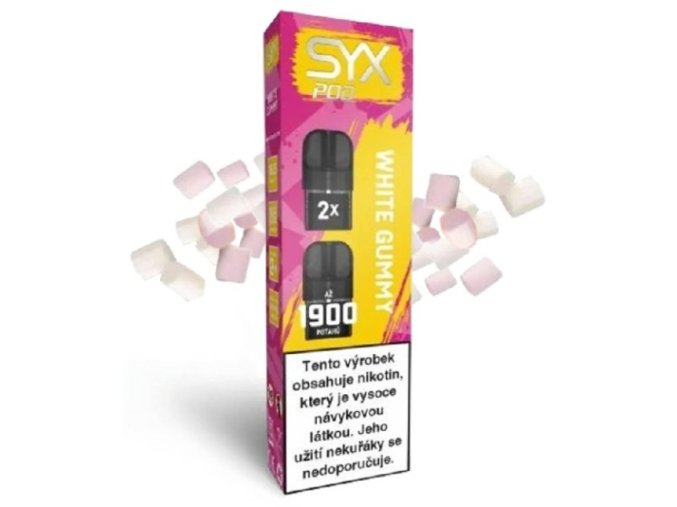 syx pod cartridge 2pack white gummy 16,5mg 2ks