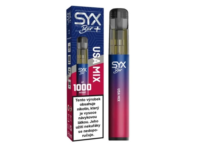 jednorazova e cigareta syx bar 1000 usa mix 16,5mg