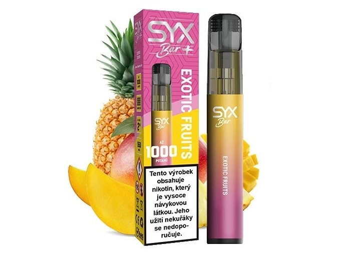jednorazova e cigareta syx bar 1000 exotic fruits 16,5mg