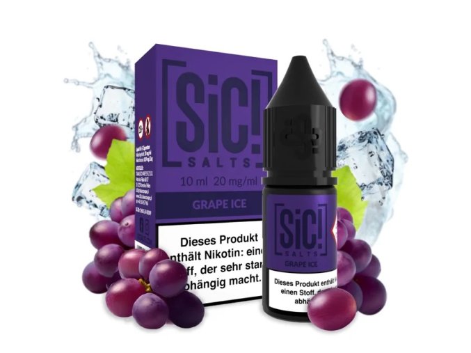e liquid sic salts grape ice 10ml 20mg