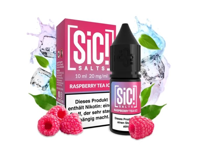 e liquid sic salts raspberry tea ice 10ml 20mg
