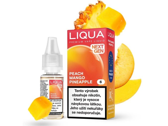 e liquid liqua nextgen peach mango pineapple 10ml