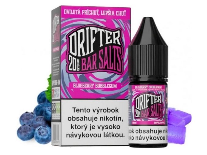 e liquid drifter bar salt blueberry bubblegum 10mg