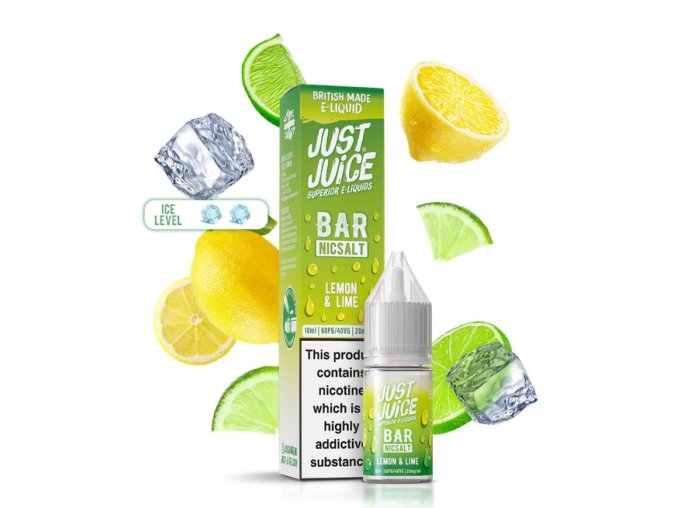 e liquid just juice salt lemon and lime 10ml 10mg 20mg