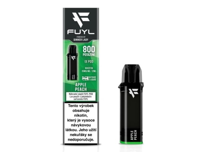 dinner lady fuyl pod napln apple peach 15mg