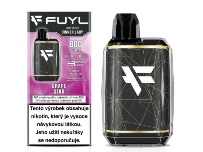 dinner lady fuyl pod starter kit grape star 15mg