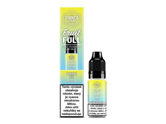 e liquid dinner lady bar salts fruit full banana ice 10ml 20mg