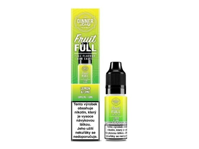e liquid dinner lady bar salts fruit full lemon and lime 10ml 20mg