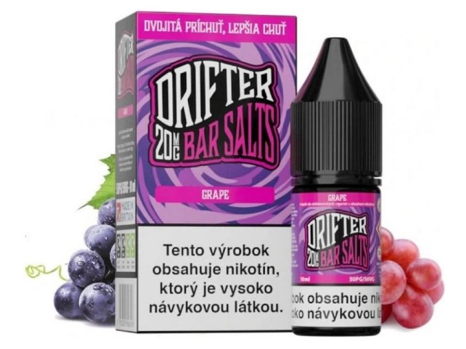 e liquid drifter bar salts grape 10ml 10mg 20mg