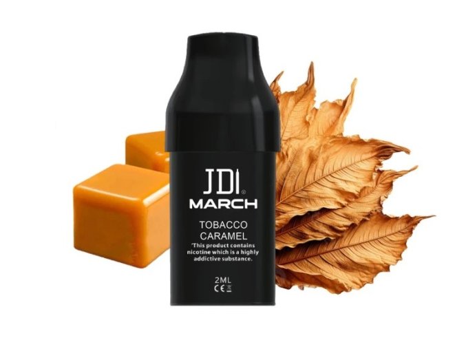 jdi march pod caramel tobacco cartridge 20mg 2ml