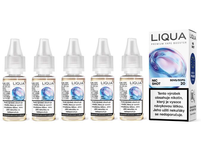 booster liqua nic shot pg50 vg50 5x10ml 20mg