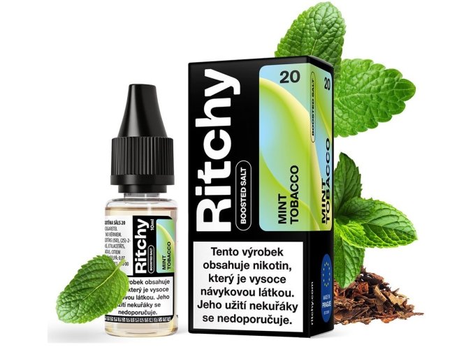 e liquid ritchy salt mint tobacco 10ml 10mg 20mg