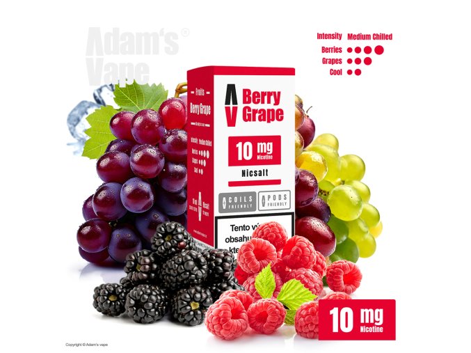 e liquid adams vape salt berry grape 10mg