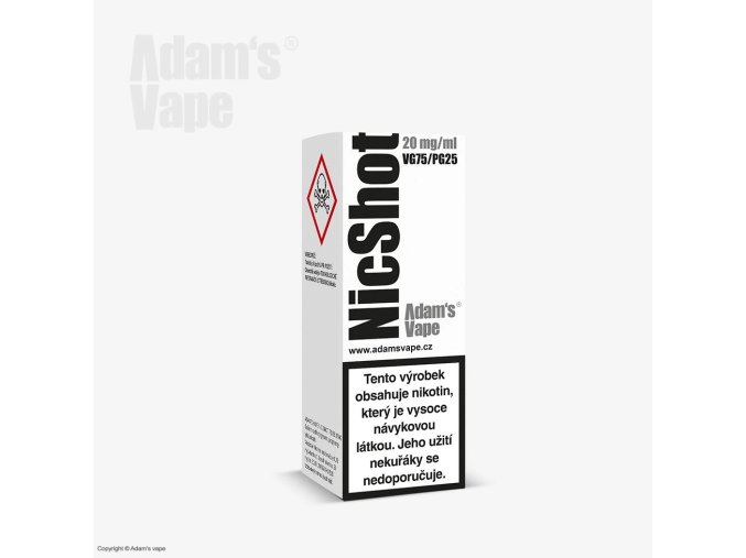 adams vape nicshot booster pg25 vg75 10ml