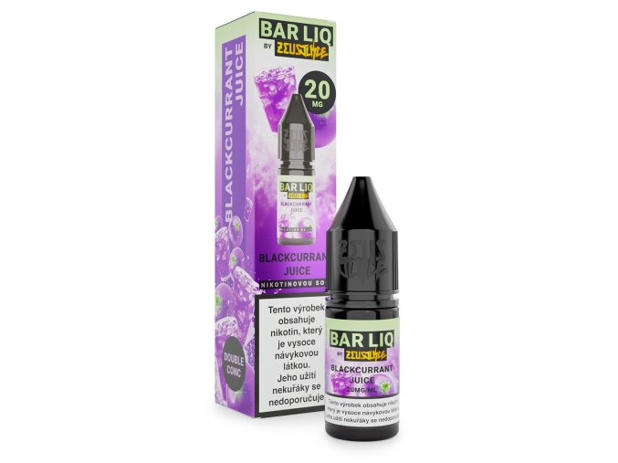 e liquid zeus juice bar salt blackcurrant juice 20mg 10ml