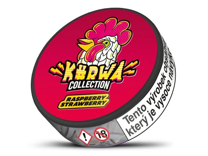 nikotinove sacky kurwa collection raspberry strawberry 12mg