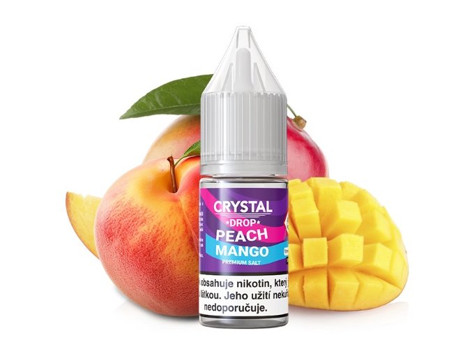 e liquid crystal drop salt peach mango 10ml 20mg