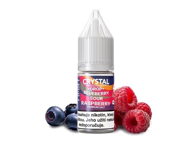 e liquid crystal drop salt blueberry sour raspberry 10ml 20mg