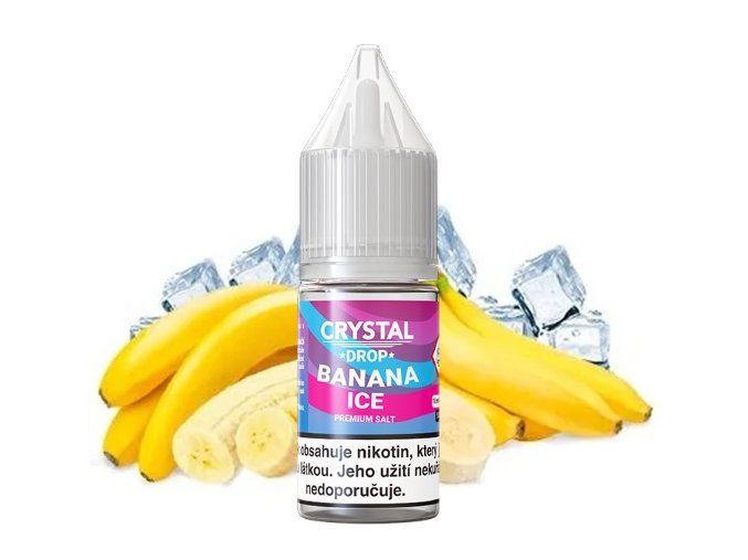 e liquid crystal drop salt banana ice 10ml 20mg