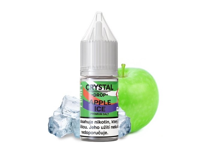 e liquid crystal drop salt apple ice 10ml 20mg