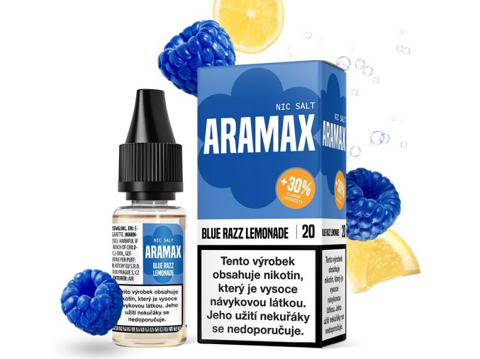 e liquid aramax salt blue razz lemonade 10mg 20mg