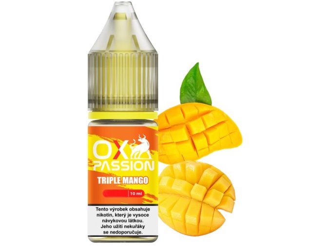 e liquid oxva ox passion salts triple mango 10ml 10mg 20mg