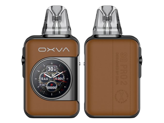 e cigareta oxva xlim sq pro 2 pod kit brown leather